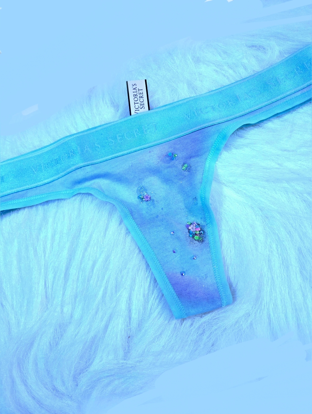 NWT Victoria's Secret Light Green Thong Panty Size XS
